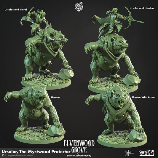 Ursalor The Mystwood Protector miniatures set